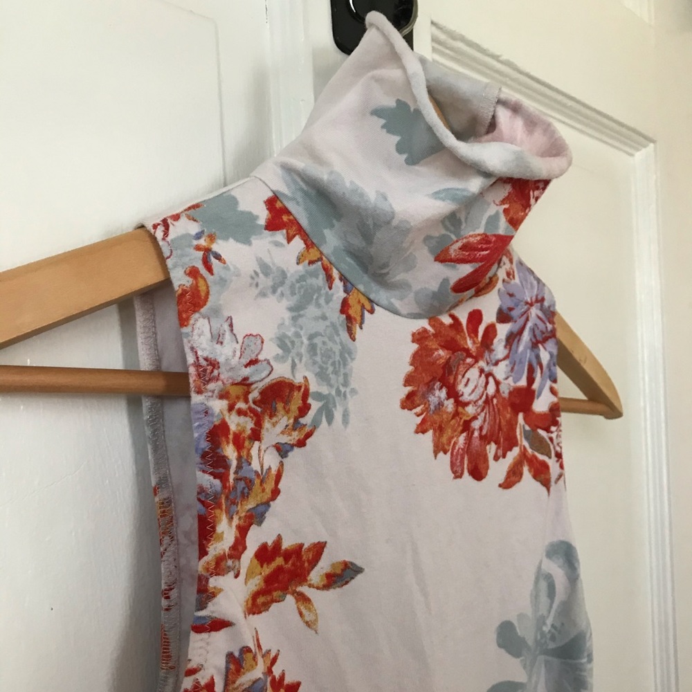 SOLD FP Intimately floral mock neck thong bodysuit - Picture 8 of 12